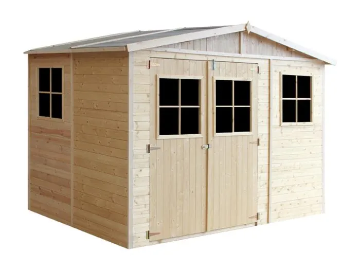TIMBELA M334 Gartenhaus Holz mit Fenstern - H226x324x216 cm/6 m²