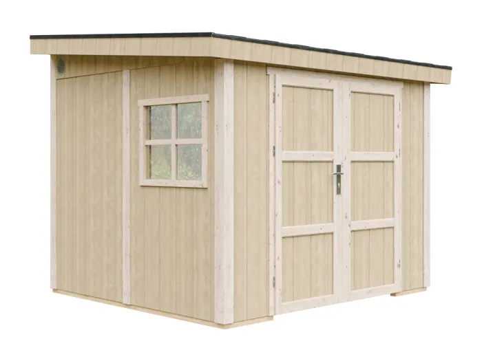 Gartenhaus Premium Qualität 5,9 m² - H231x248x294 cm - Ohne Boden und Seitenwand – Timbela M938B