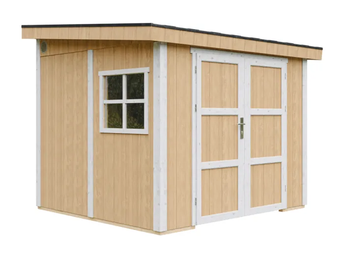 Gartenhaus Premium Qualität 5,9 m² - H231x248x294 cm - Ohne Boden und Seitenwand – Timbela M938B-HARVEST HONEY