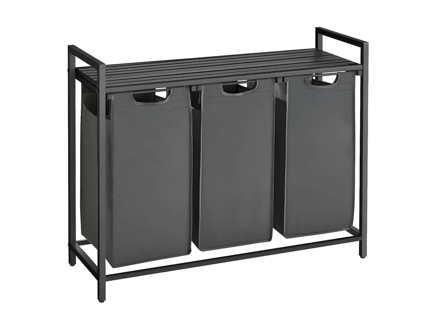 Wäschekorb 3 Fächer - L92,5 cm