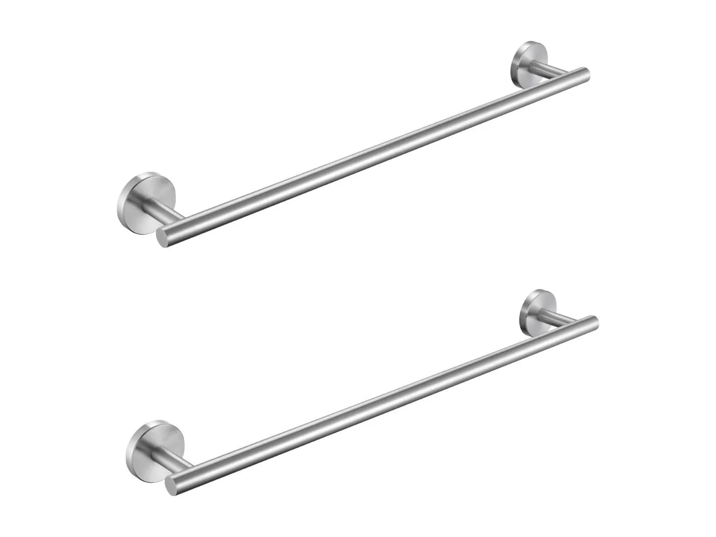 2-teiliger Handtuchhalter fürs Badezimmer – Handtuchstange aus gebürstetem Edelstahl 304 – Handtuchhalter mit einer Stange, geeignet fürs Badezimmer
