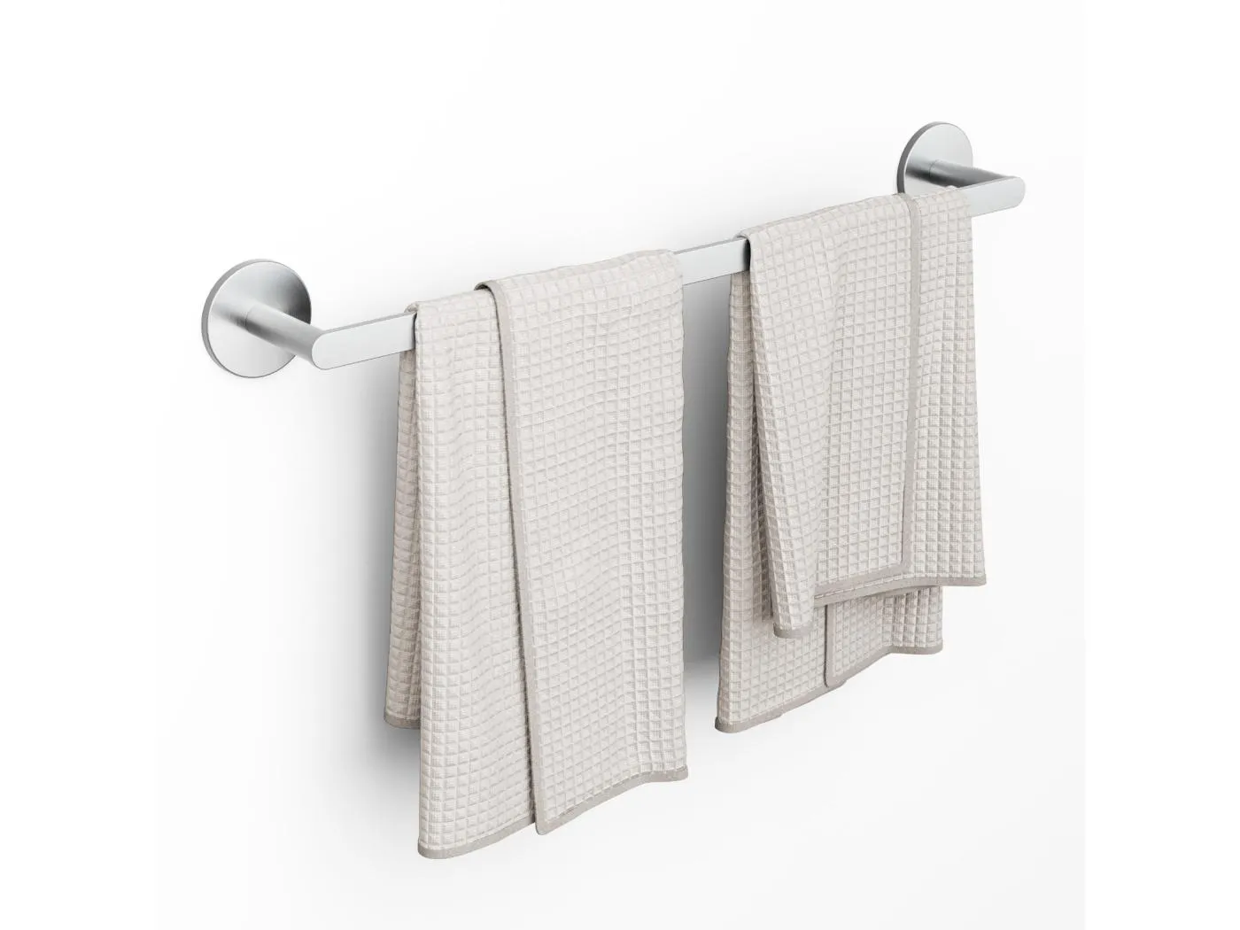 Cecipa max Multifunktionaler Handtuchhalter aus gebürstetem Edelstahl 304, zum Aufhängen von 2 Handtüchern – 59 cm