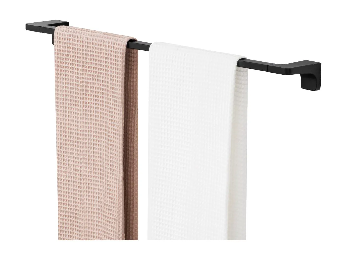 Cecipa max Multifunktionaler Handtuchhalter, 59 cm, zum Aufhängen von 2 Handtüchern, Handtuchhalter aus 304 Edelstahl, schwarz