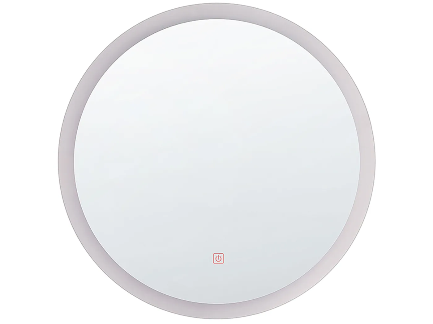 LED-Badezimmer-Spiegel YSER 58 cm 58 cm Silber