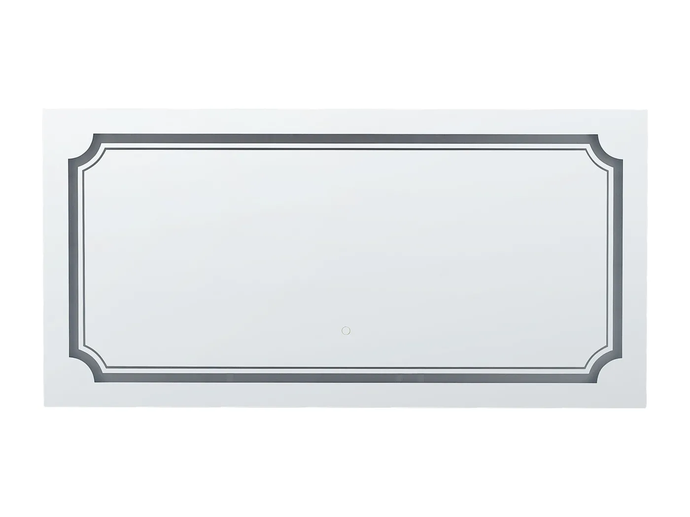 Badspiegel mit LED-Licht Touch-Sensor Antibeschlag silber 120x60 cm Arromachnes