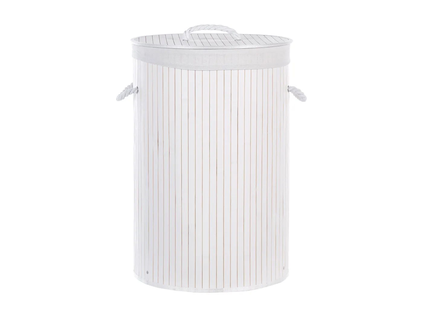 Aufbewahrungskorb SANNAR Bambusholz Weiss
