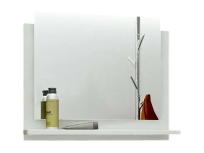 Badezimmerspiegel für die OWL/RAVEN/BIRD Kollektion, Farbe Weiß