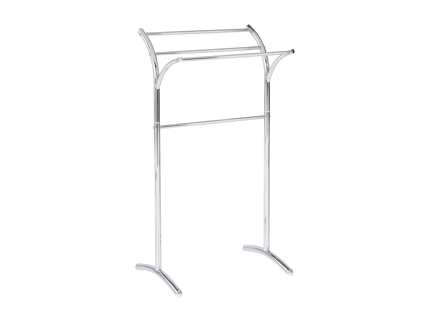 Bad-Accessoires Handtuchhalter 51 x 91 cm Stahl 4 Reihen glänzend silber Yopal