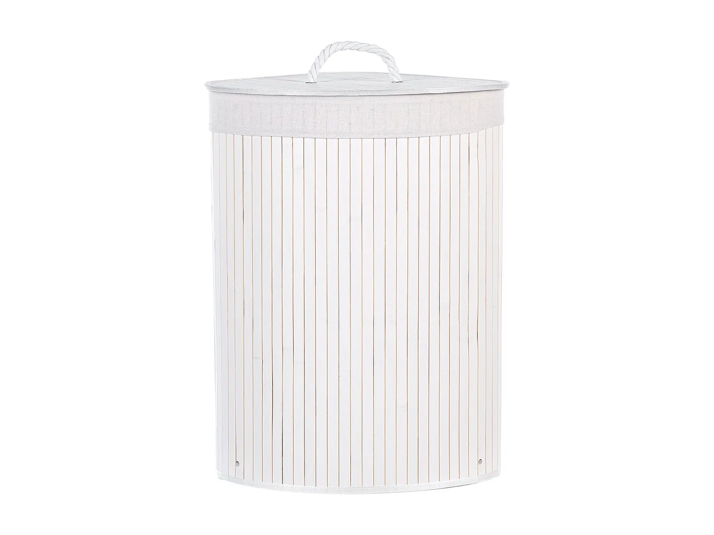 Aufbewahrungskorb MATARA Bambusholz Weiss