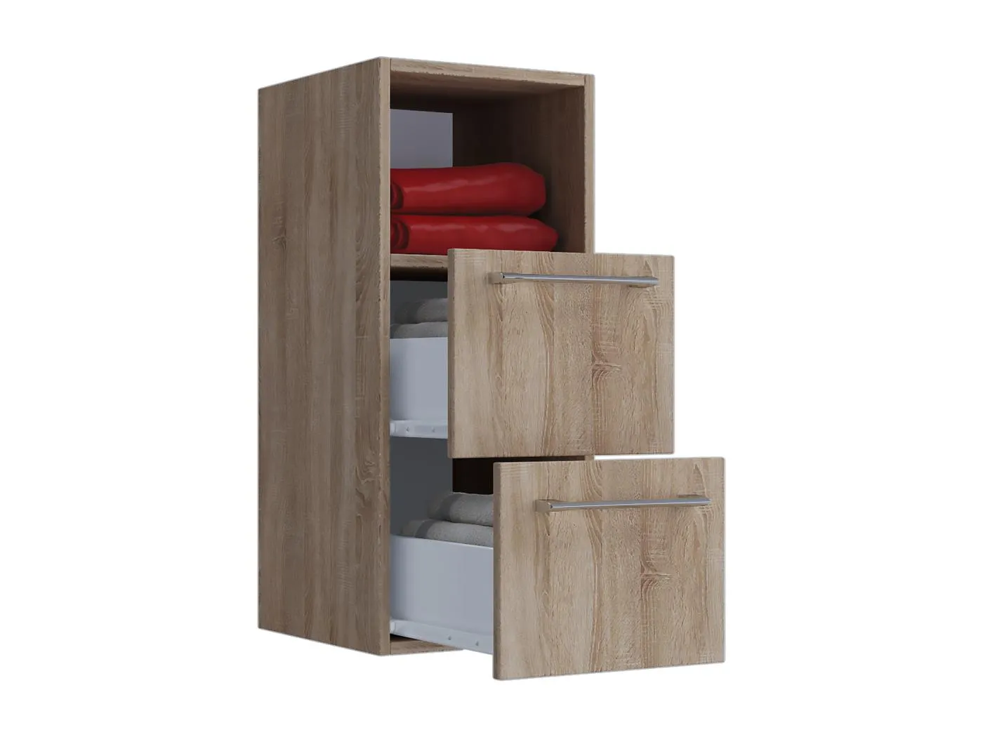 Holz Badmöbel Midischrank Badschrank Bad Badinos S