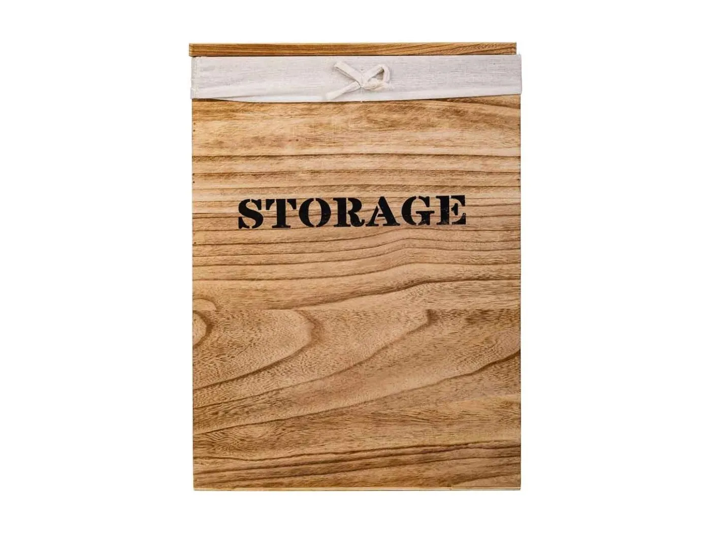 Set mit 2 Wäschekörben aus Holz 40x30x54-34x26x47