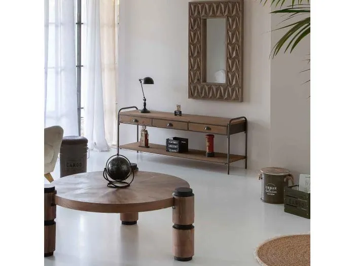 Grün bedruckter Wäschekorb aus Metall 50x50