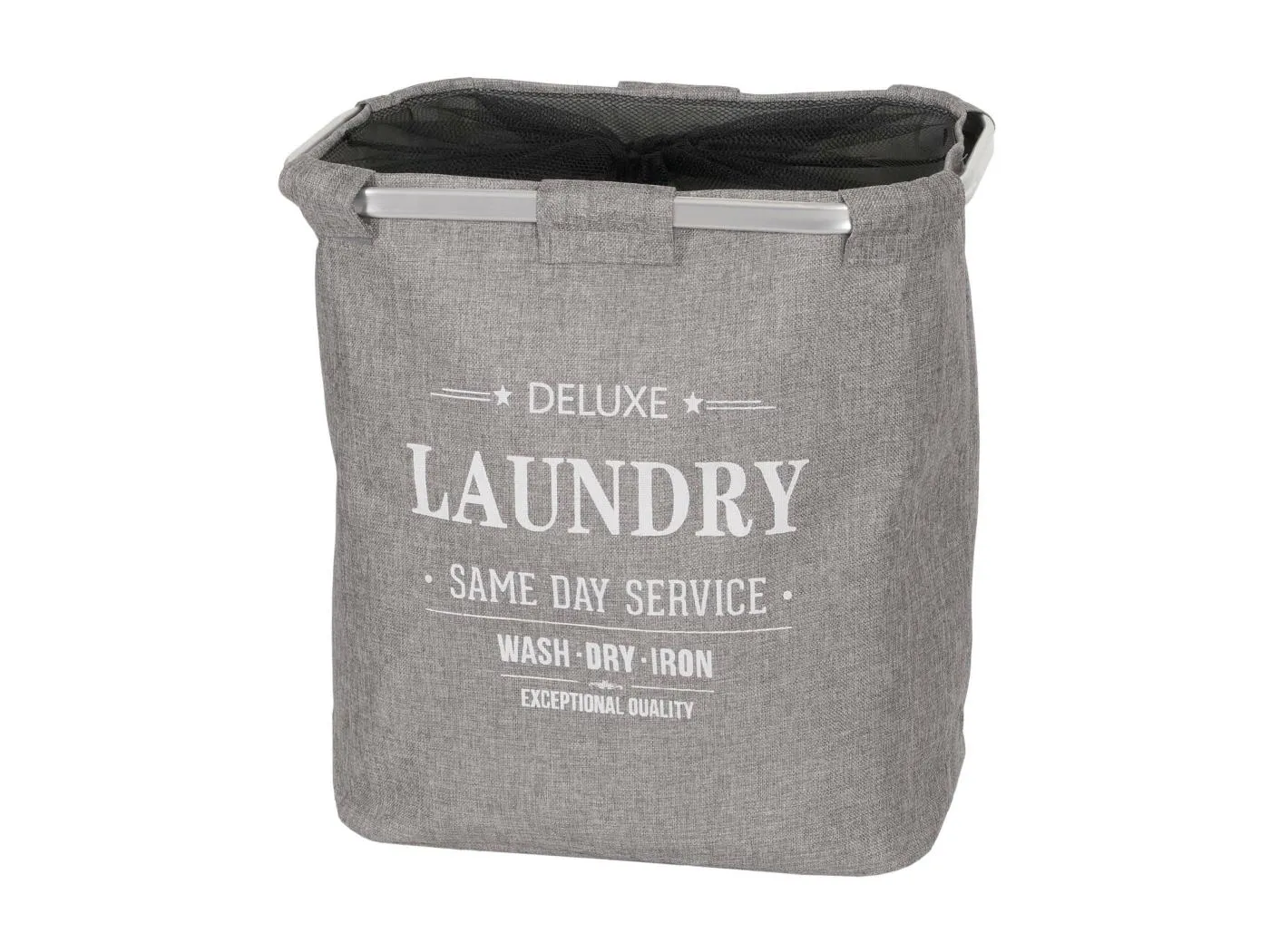 Wäschesammler MCW-C34 mit Netz 82l, Grau