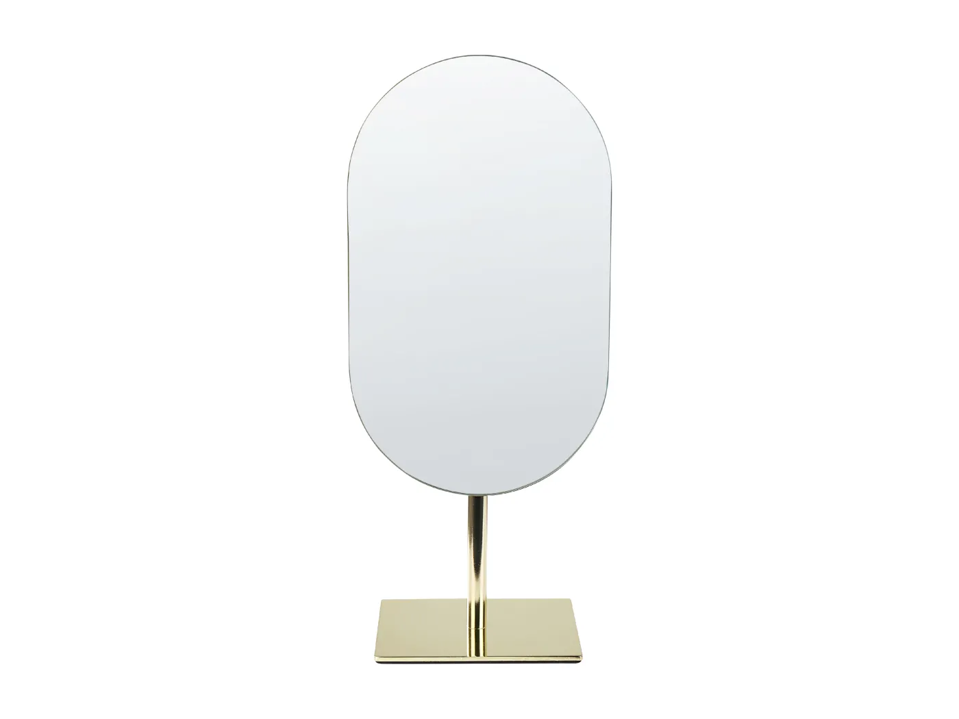 Tischspiegel Schminkspiegel dekorativer Spiegel 16 x 37 cm Gold Cantal