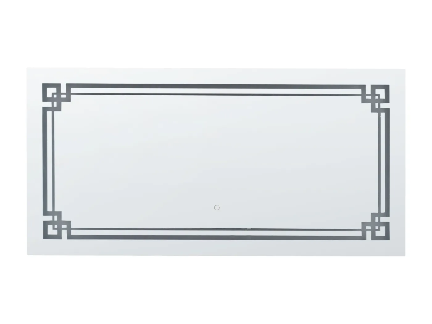 Badspiegel mit LED-Licht Touch-Sensor Antibeschlag silber 120x60 cm Avranches