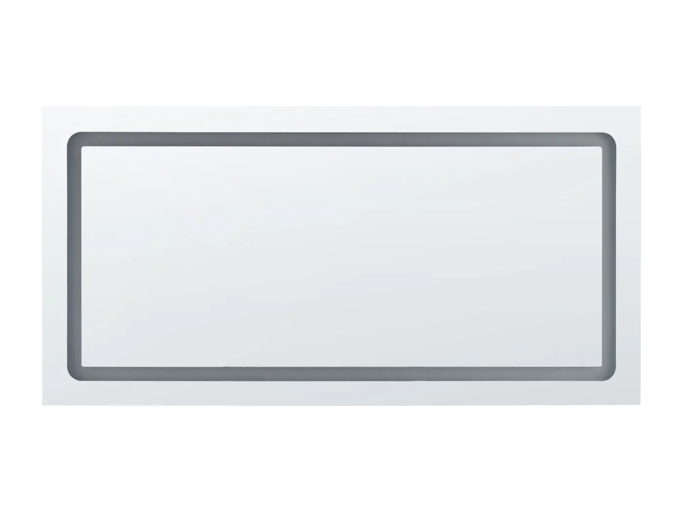 Badspiegel mit LED-Licht Touch-Sensor Antibeschlag silber 120x60 cm Benouville