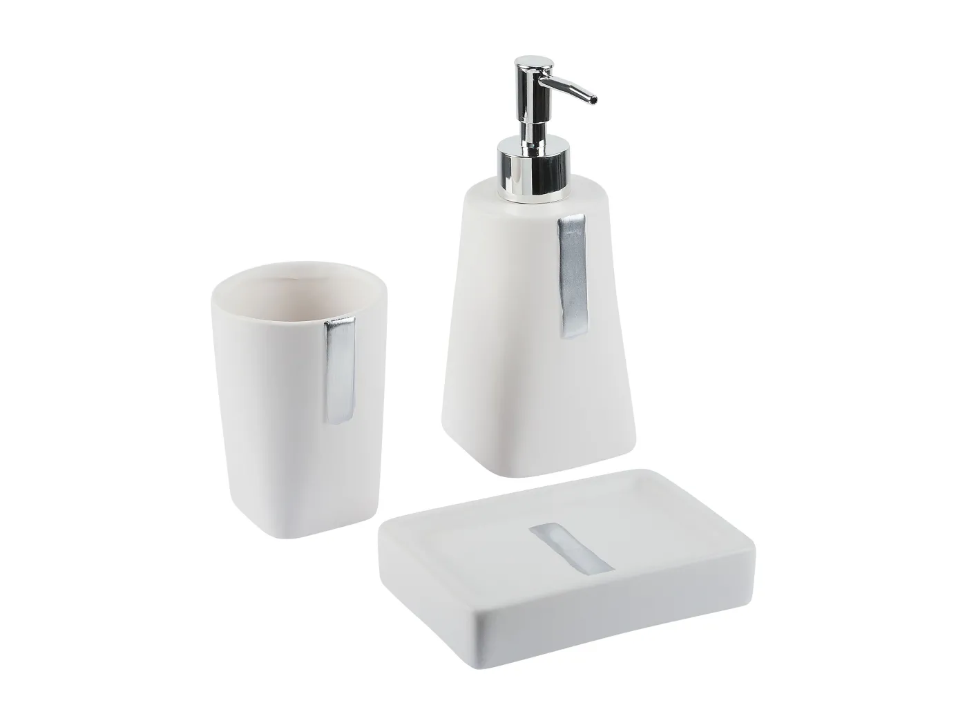 Badezimmer Set beige 3-teilig aus Naturstein Dolomit Sonana