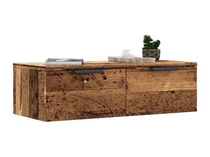 Wandschrank Altholz-Optik 68x30x20 cm Holzwerkstoff