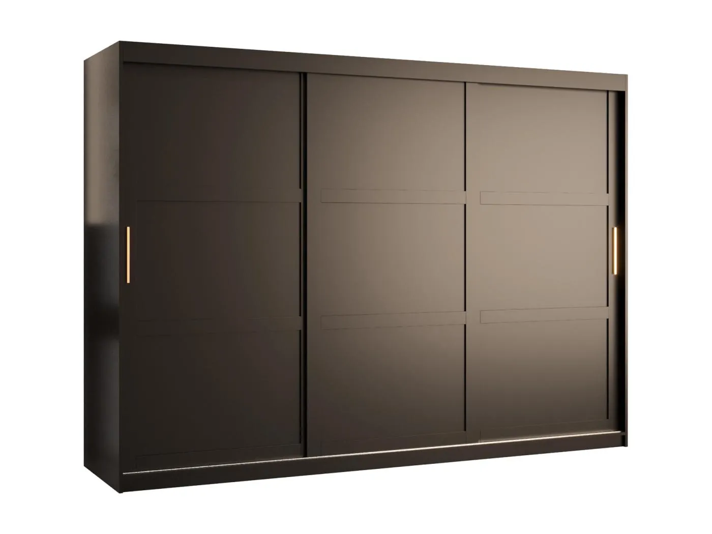 Schwebetürenschrank Ramiro 1 200/250/62 ( Schwarz)