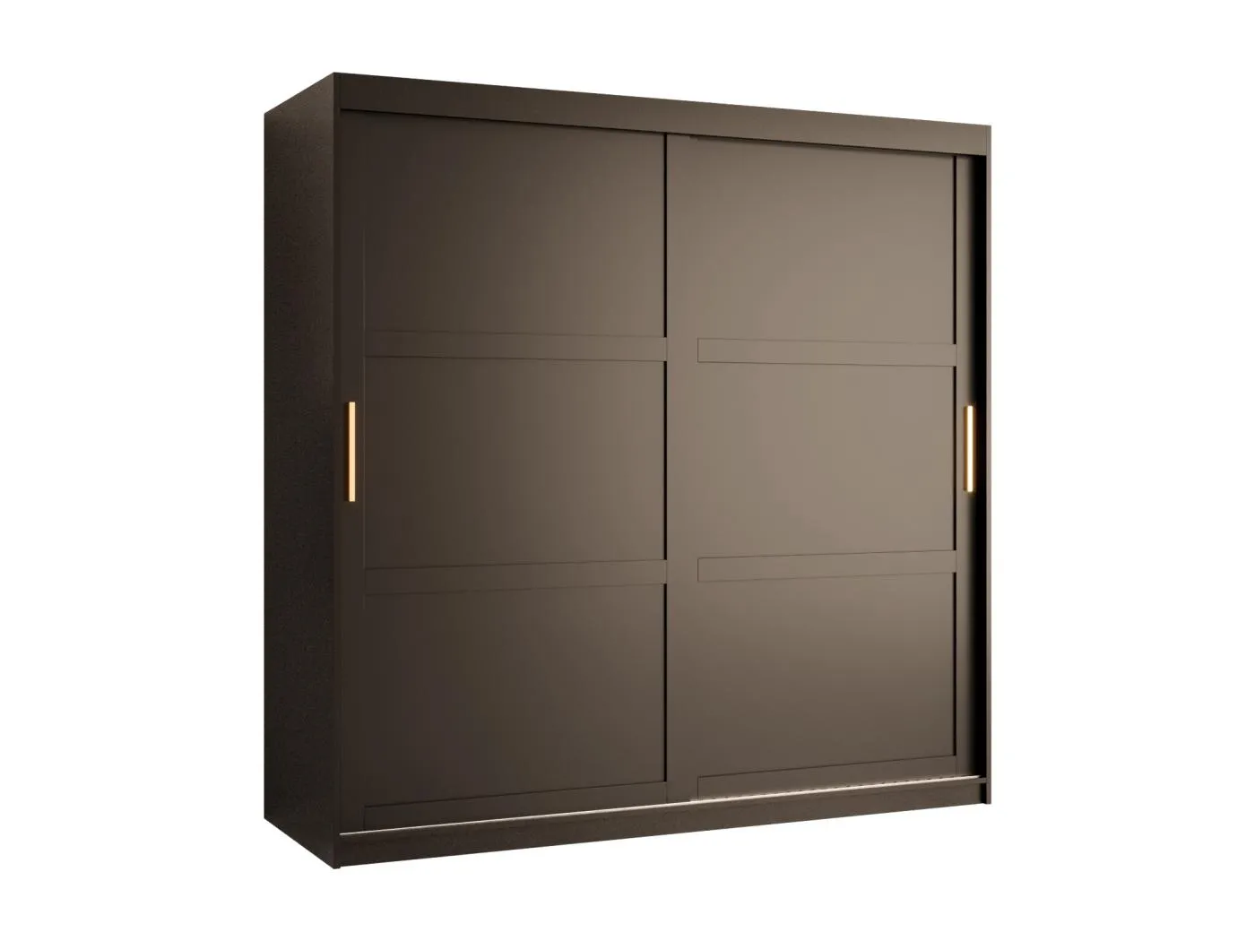 Schwebetürenschrank Ramiro 1 200/180/62 ( Schwarz)