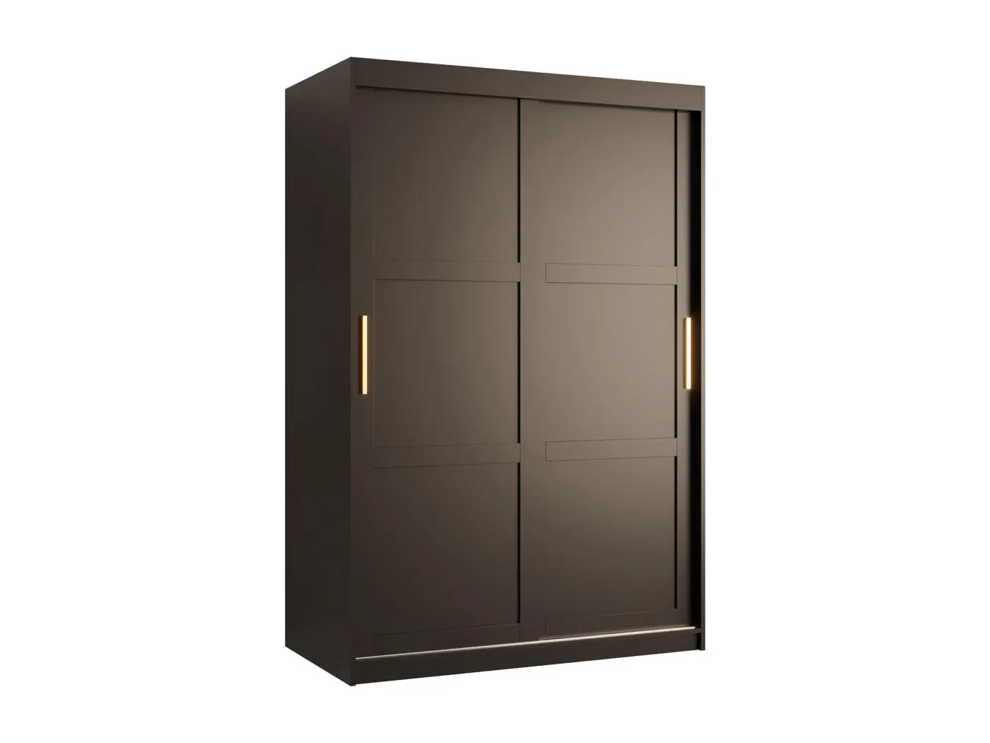 Schwebetürenschrank Ramiro 1 200/120/62 ( Schwarz)