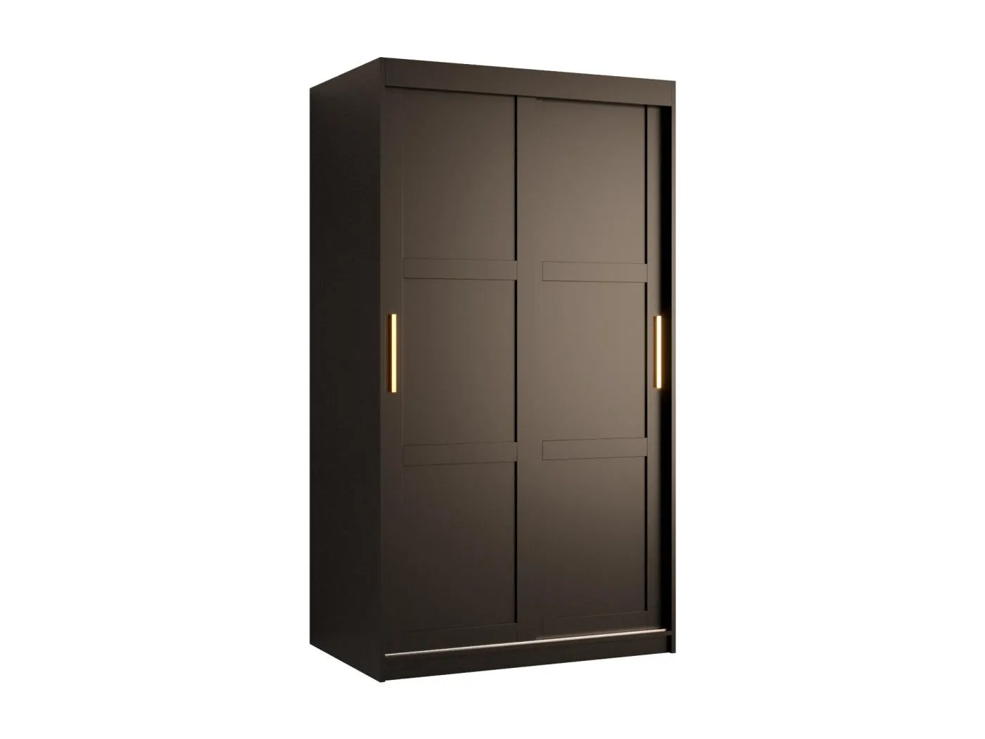 Schwebetürenschrank Ramiro 1 200/100/62 ( Schwarz)