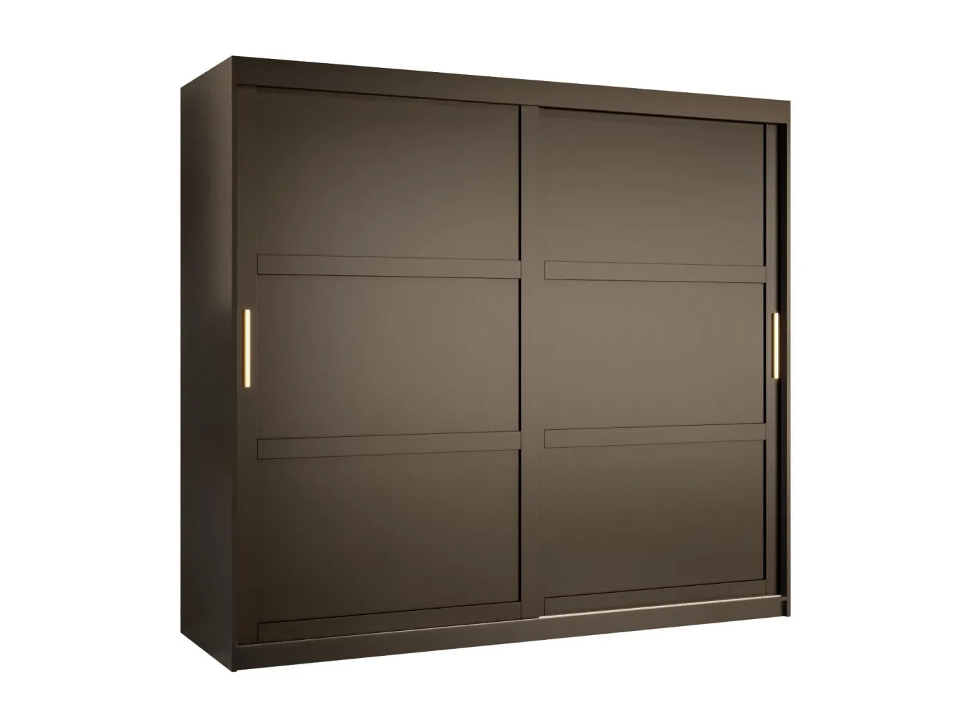 Schwebetürenschrank Ramiro 1 200/200/62 ( Schwarz)