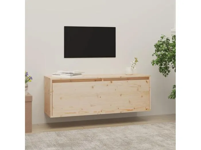 Wandschrank,Wandhängeschrank 100x30x35 cm Massivholz Kiefer -gkd734210