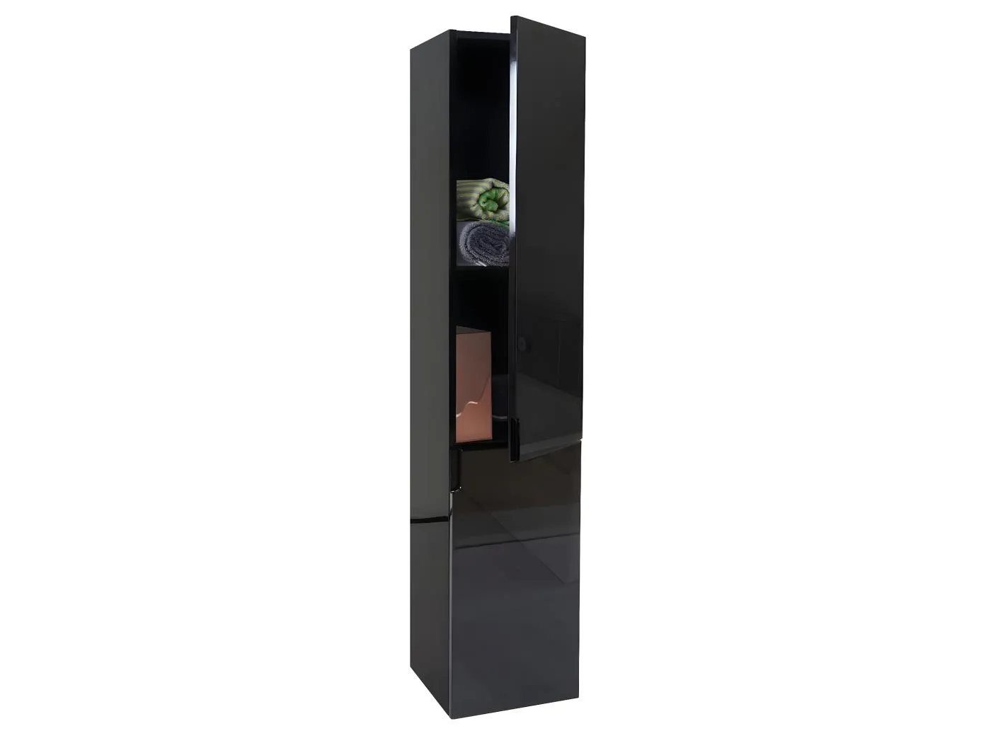 Hängeschrank MCW-B19, Schwarz