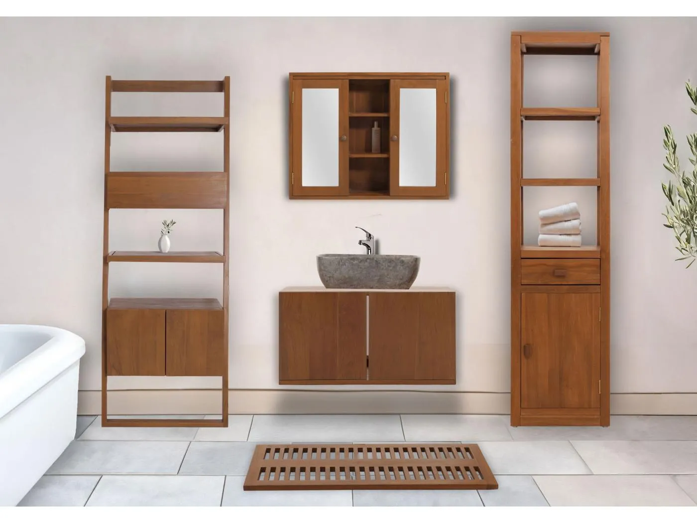 Badezimmer-Set MCW-M86