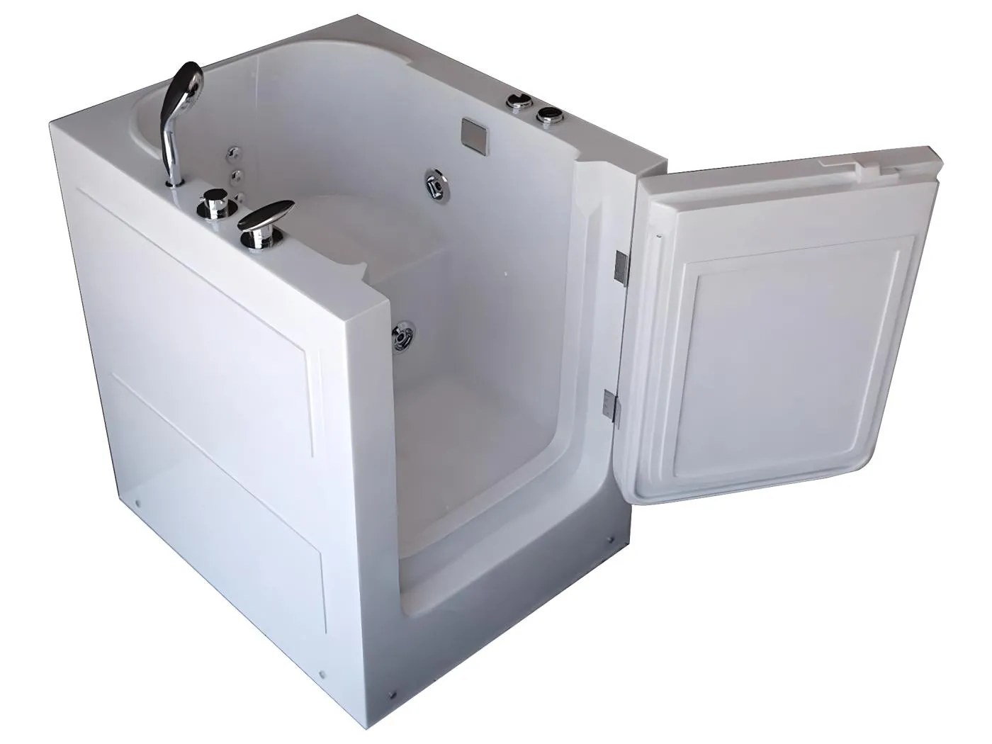 Whirlpoolbadewanne mit Tür 93x83xh100 cm weiß - Lavander