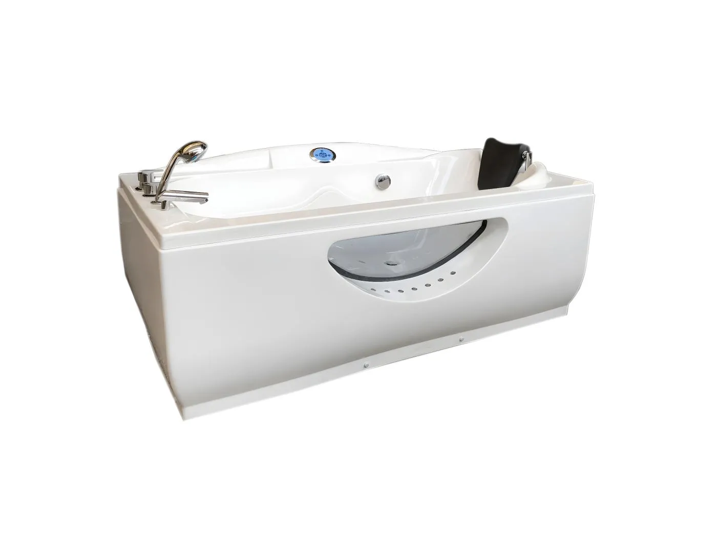 Whirlpoolbadewanne 170 x 90 cm weiß 11 Düsen - Freesia