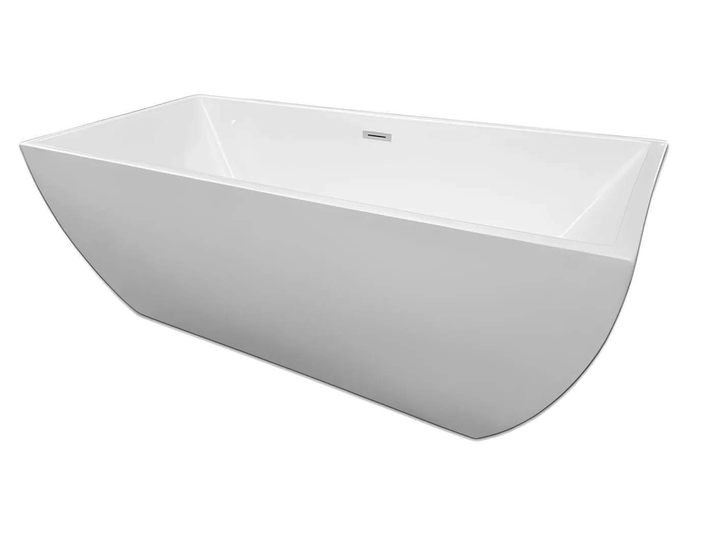 Freistehende Badewanne Weiße 170 x 75 cm – Destiny