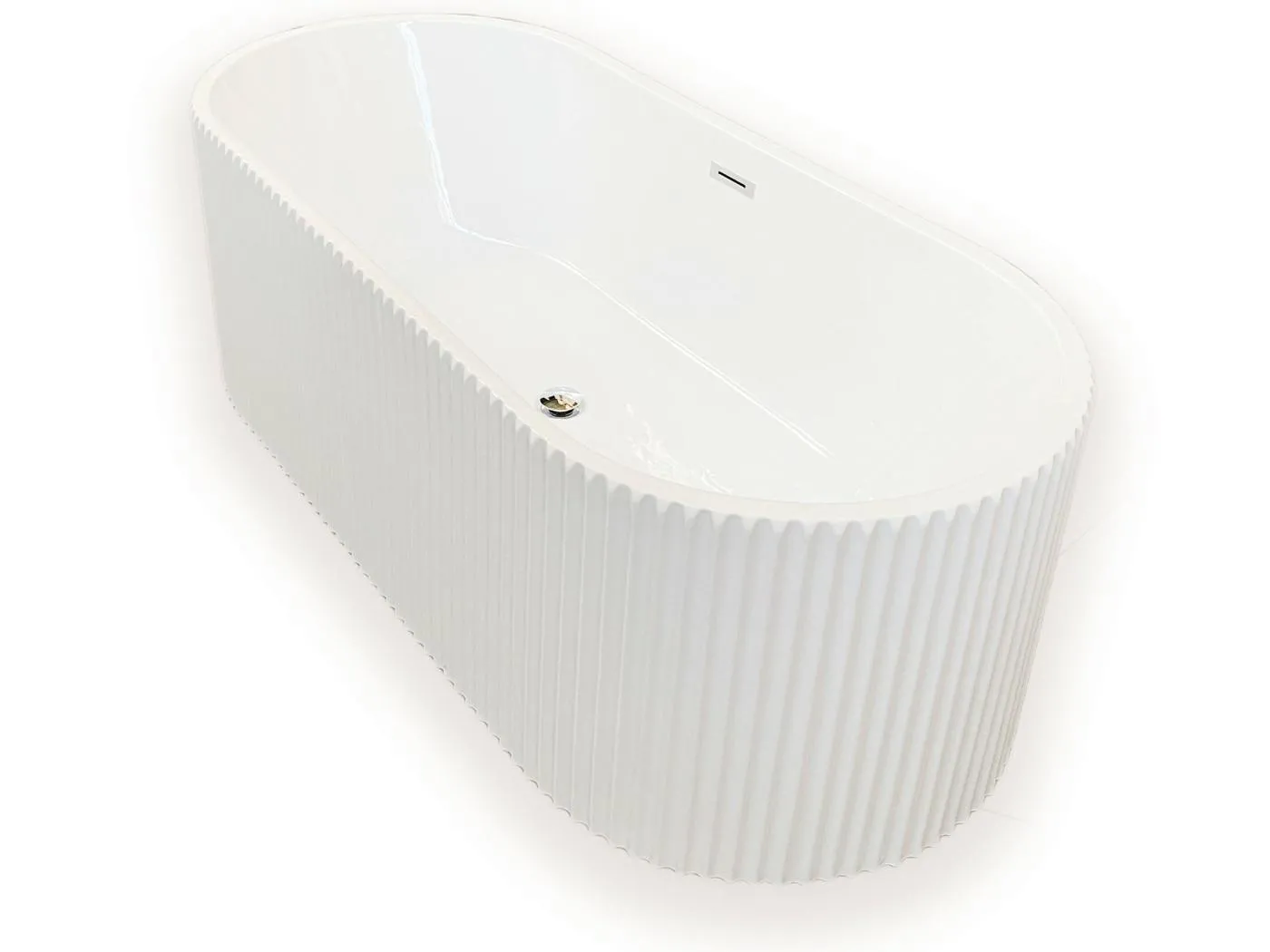 Freistehende Badewanne 168 x 74 cm weiß – Hope