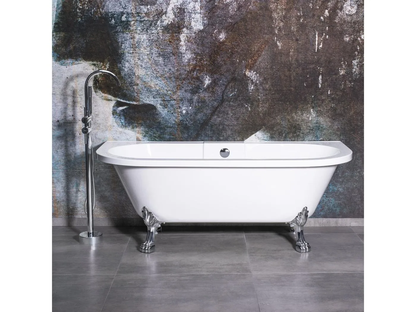 Badewanne Rea Korfu 170Cm White + Wanne Stöpsel