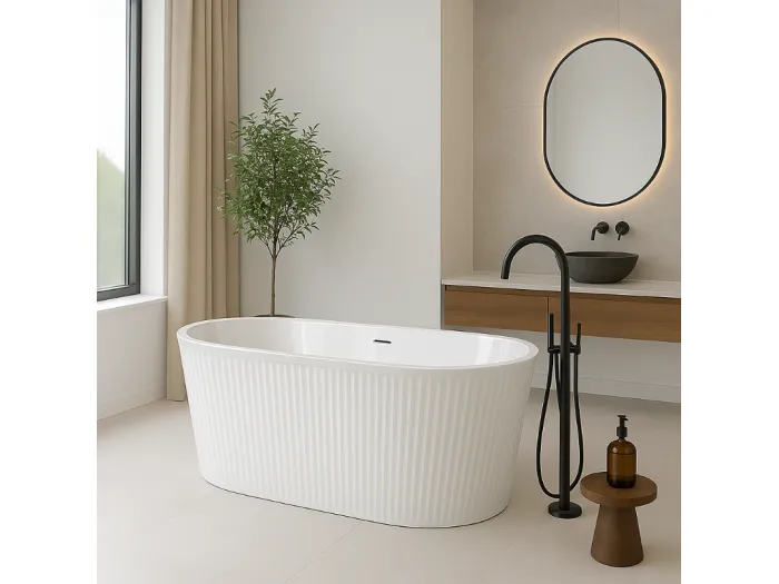Freistehende Design Badewanne CORBIN 170 cm