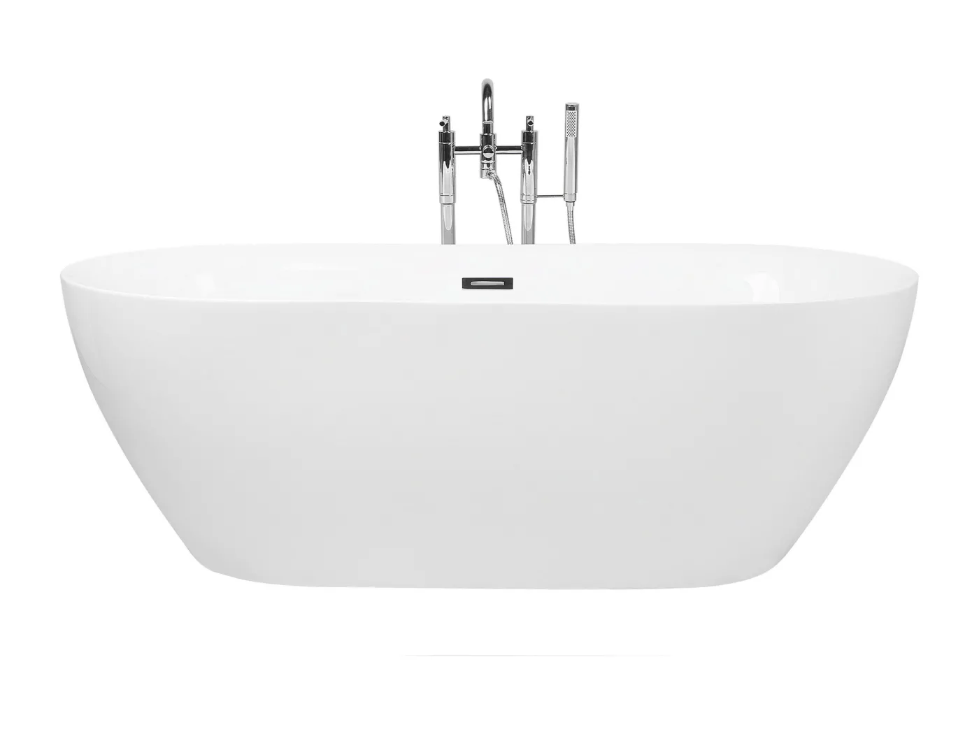 Freistehende Badwanne CARRERA 170 x 80 cm Weiss