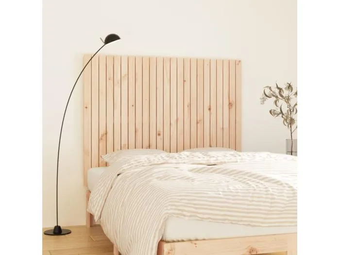 Wand-Kopfteil für Bett | Bett-Kopfteil 146,5x3x110 cm Massivholz Kiefer -MN639923