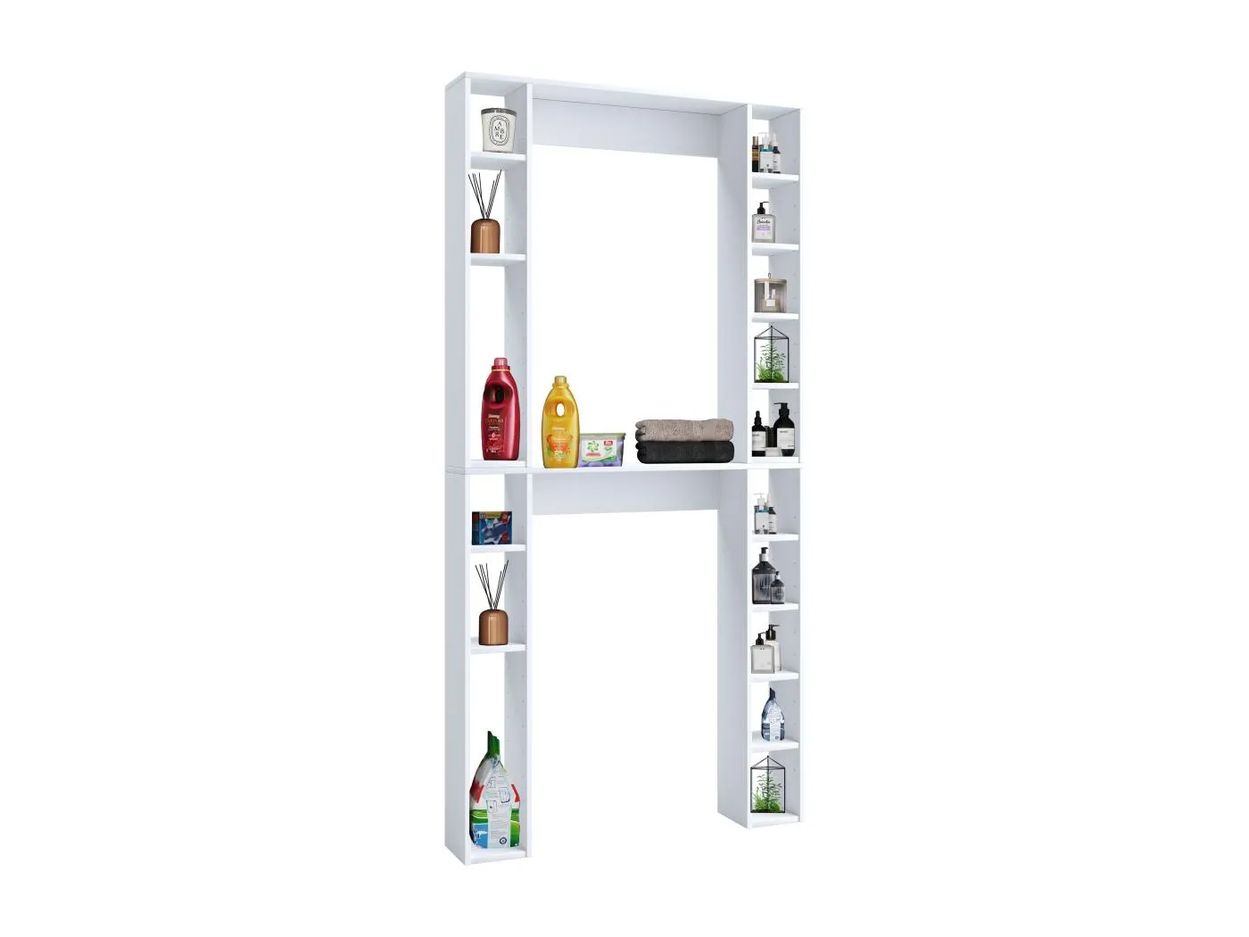 Holz Wandregal Überbau WC Bad Regal Tinol XL