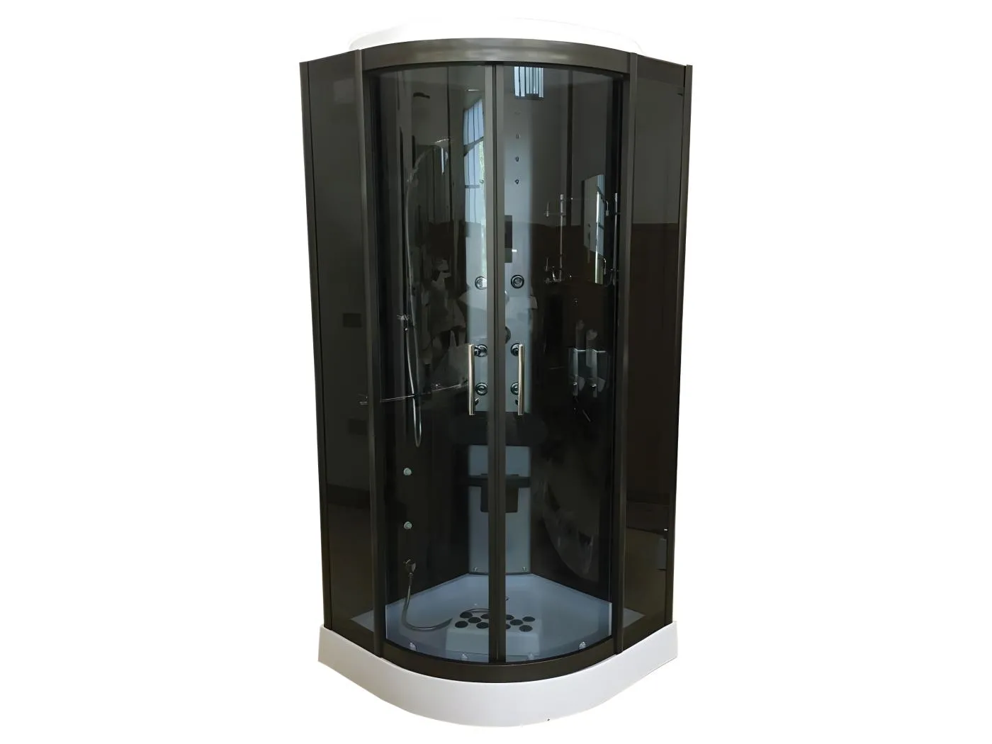 Duschkabine mit Hydromassage 100 x 100 - Saturn