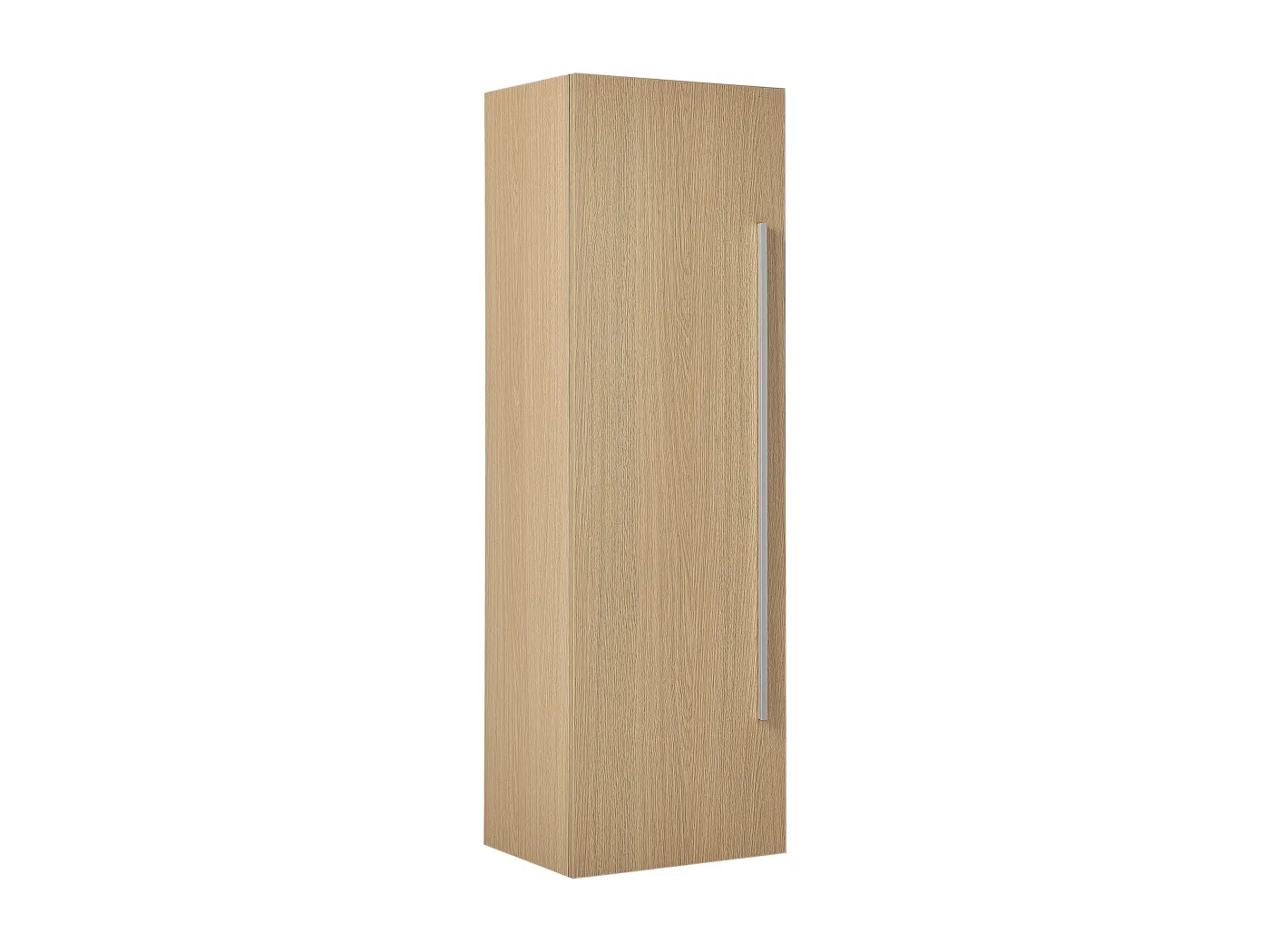 Bad Hängeschrank heller Holzfarbton 132x40x35 cm Holzoptik matt Modern Mataro
