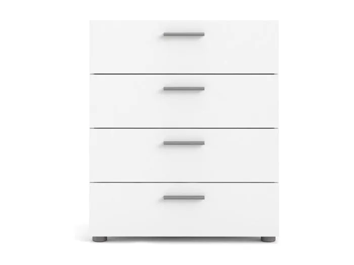 Petra Kommode 4 Schubladen weiß.