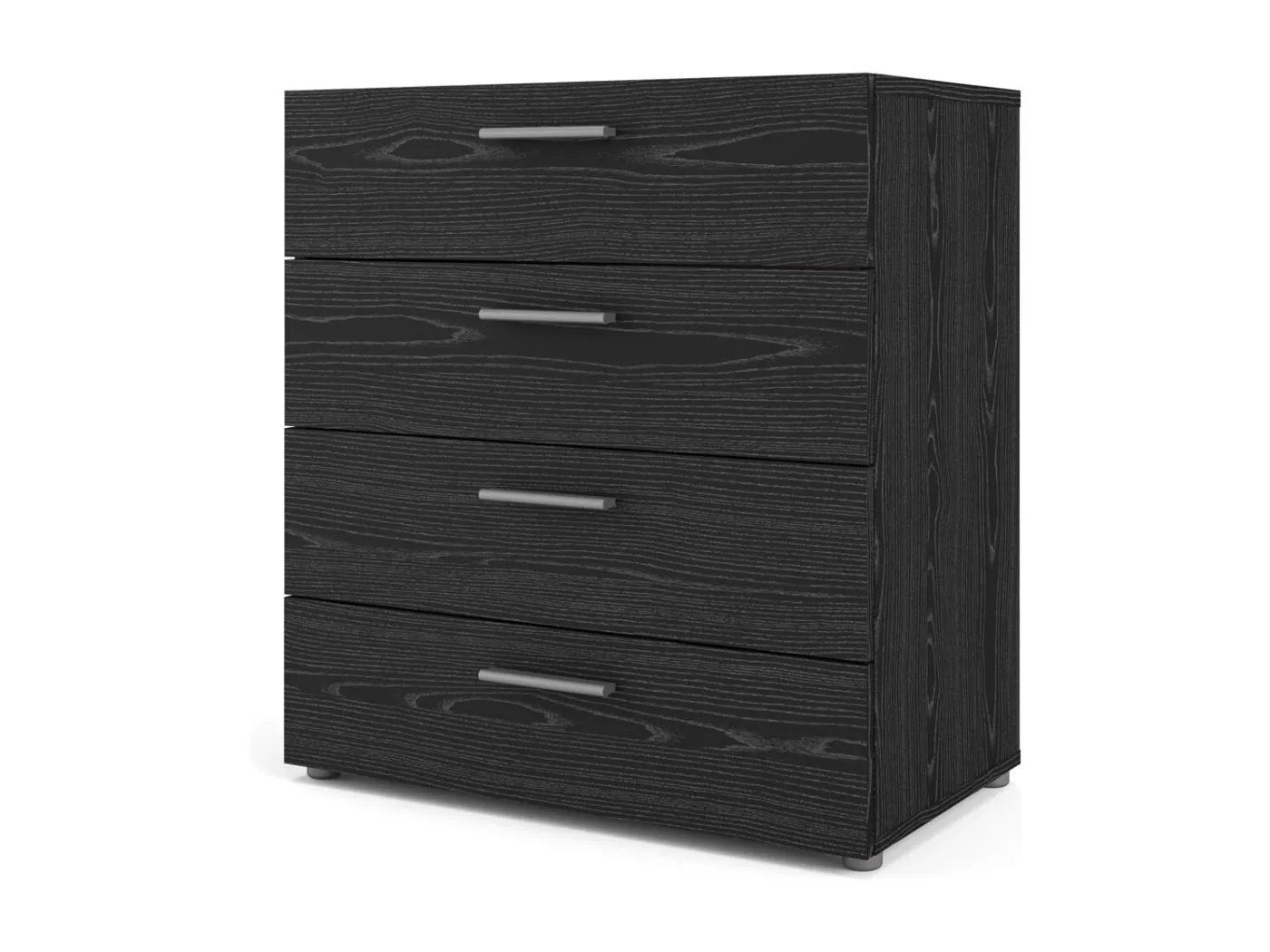 Petra Kommode 4 Schubladen schwarze Esche Dekor.