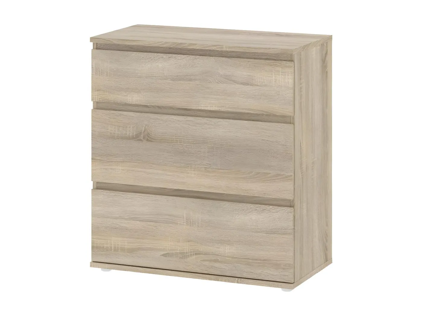 Nora Kommode 3 Schubladen. Eiche Dekor.
