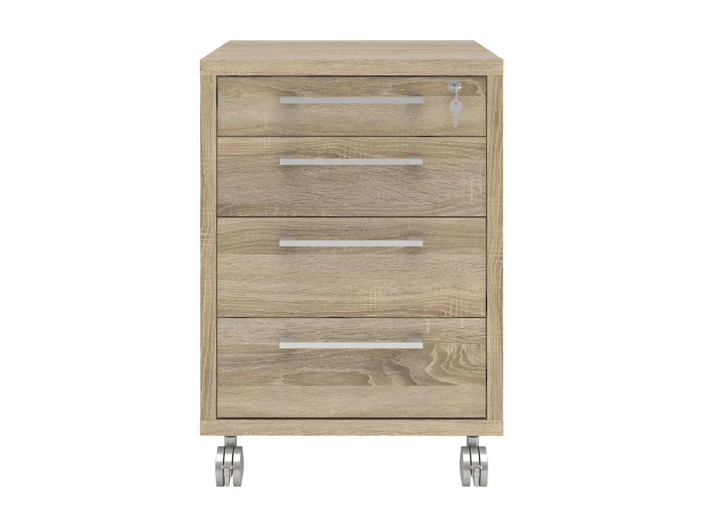 Prisme Kommode B 4 Schubladen. Eiche Dekor.