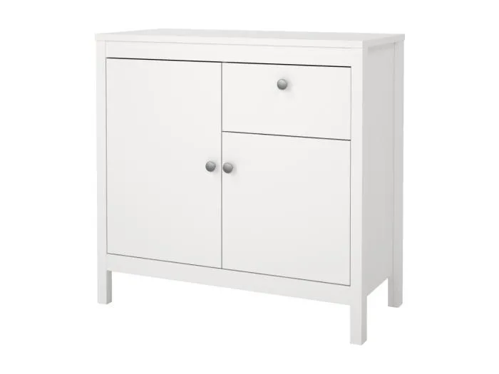 Madrid Sideboard 2 Türen 1 Schublade weiß.