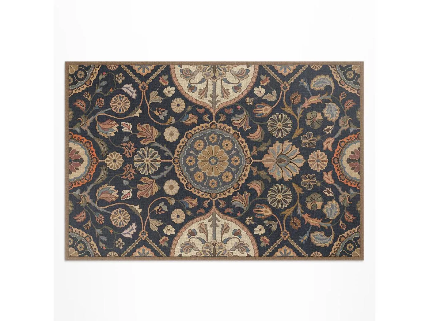 Vinylteppich für den Außenbereich, Außenteppich Blumen und Ornamente - 120x180 cm