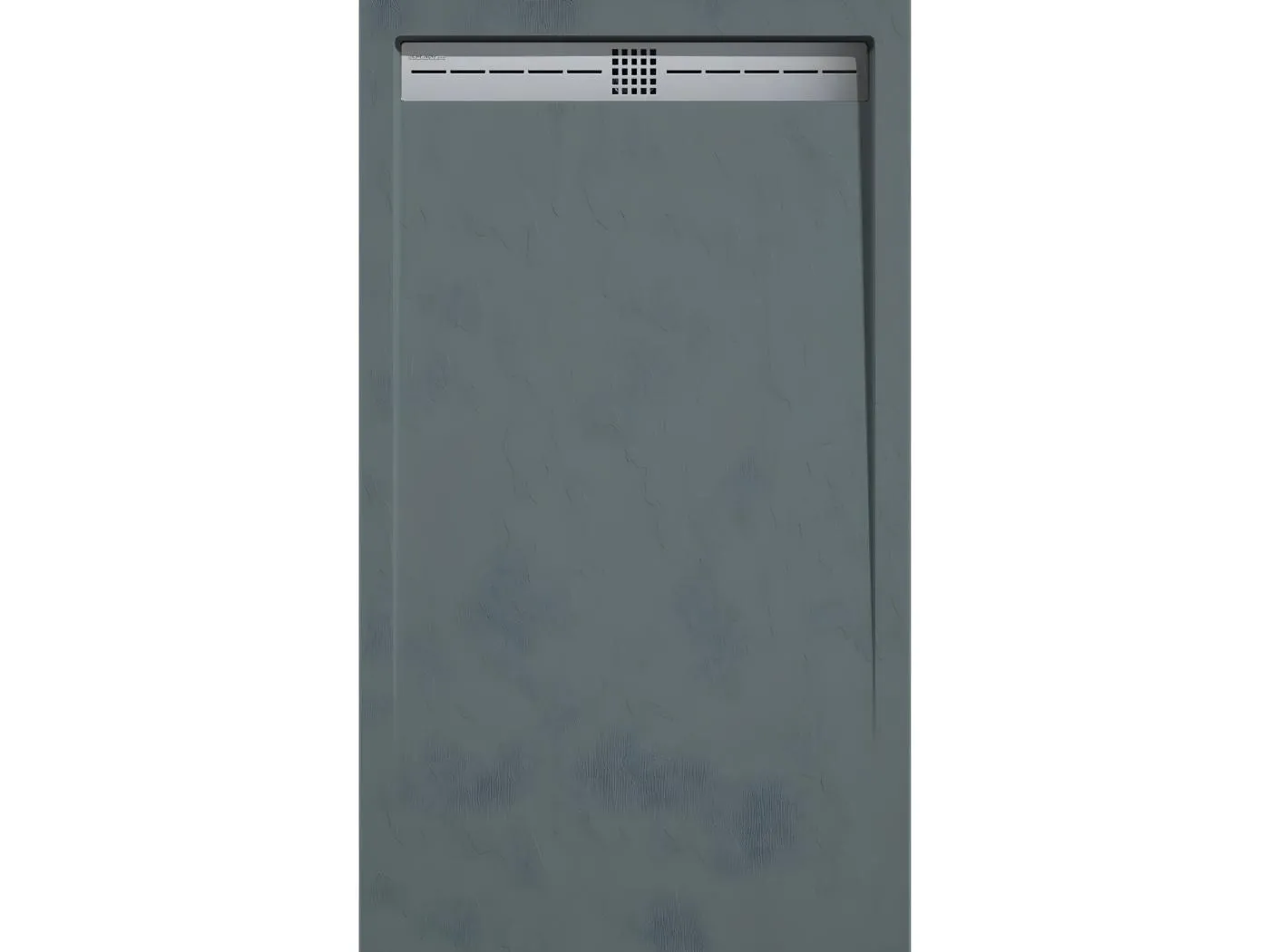 Mineralguss-Duschwanne extra flach ARCO Schieferoptik ANTHRAZIT 80x180 cm