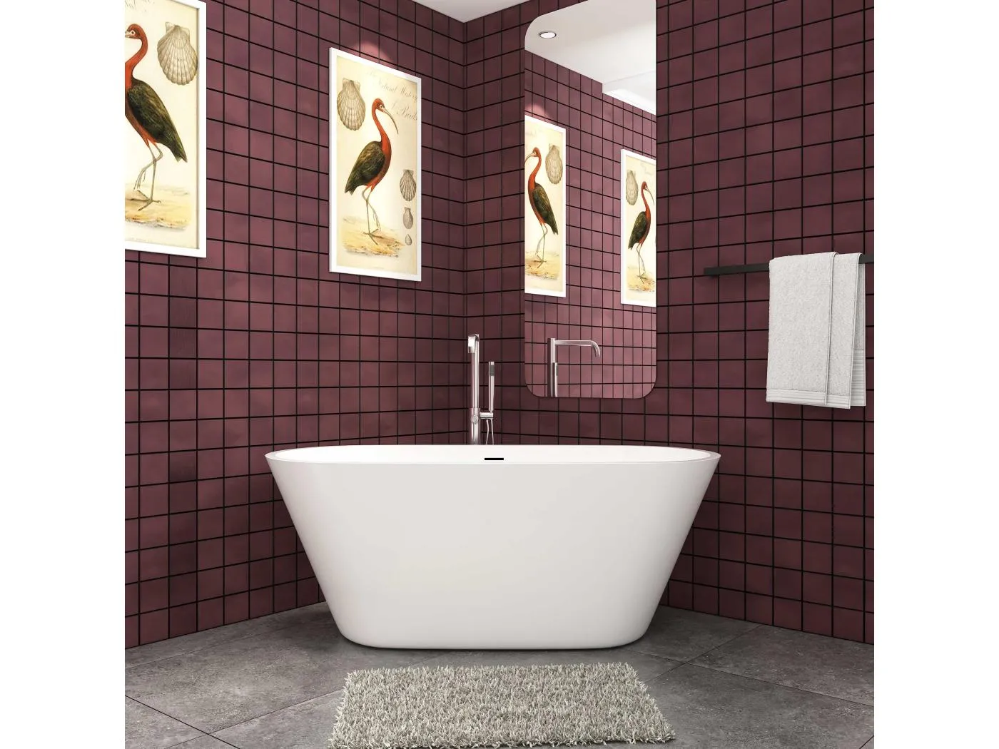 150x70x58cm  freistehende Badewanne  Schiffsbadewanne   Acrylbadewanne