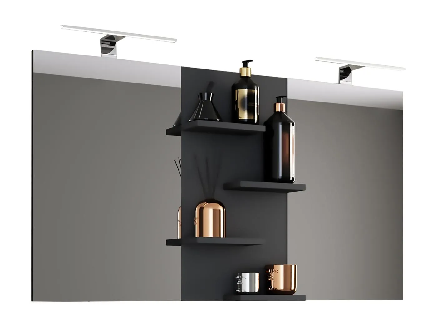 Breiter Badspiegel Spiegel Budasi mit Ablage